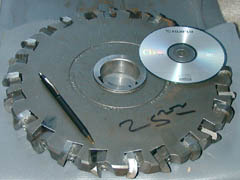 An industrial cutting wheel